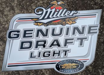 Miller Genuine Draft Large Sign