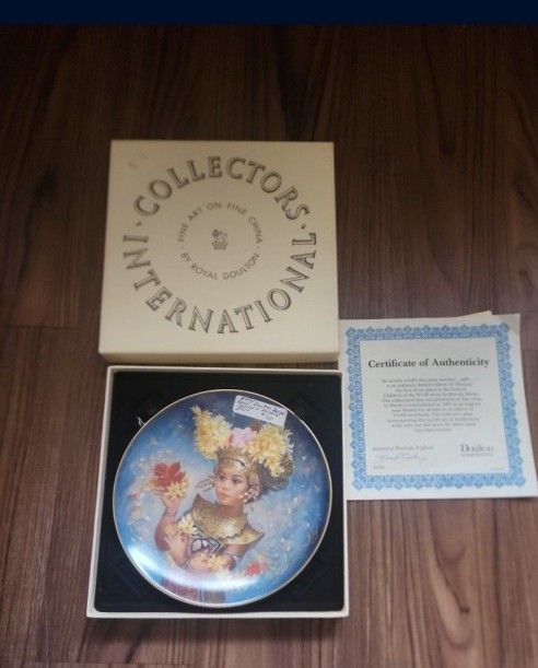 Vintage Royal Doulton Mariam Children Of The World Plate By Brenda Burke