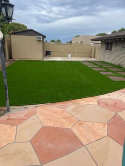 Pavers turf travertine sod concrete