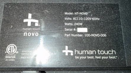 Massage chair - Human Touch Novo