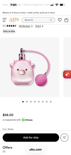 ULTA BARELY USED SQUISHMALLOW 3.4 OZ STARWBERRY KIWI PERFUME