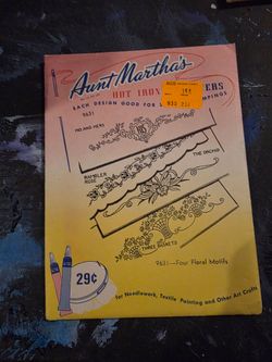 Set of 3 unused Aunt Martha's hot iron transfers