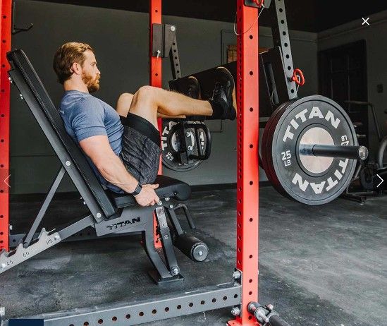 Titan Fitness Lever Arm Leg Press Attachment | For Jammer Arms | Lever Arms