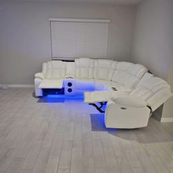 Power Recliner Sectional Sofa 