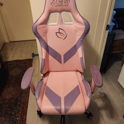 Homall Pink Purple Esports Gamer Chair Adjustable Tilt