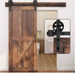 5-16FT Single Wood Sliding Barn Door Hardware