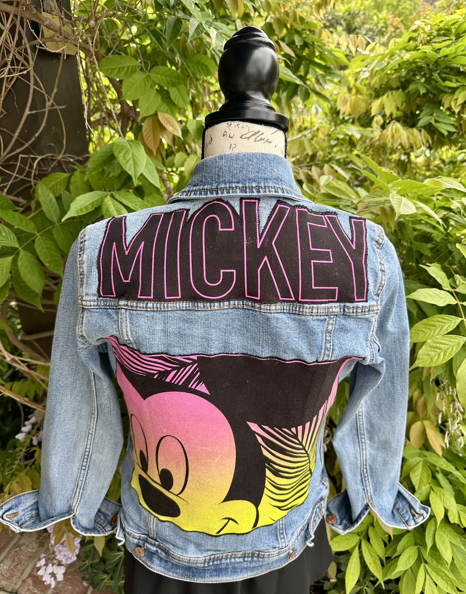 Women’s Jean Jacket Enhanced Mickey XS Old Navy