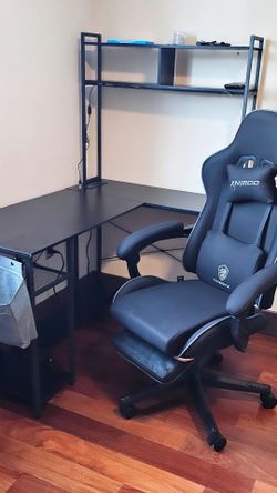 🖥️ GAMING / HOME OFFICE DESK + ERGONOMIC CHAIR — $200 OBO

✨ Complete desk & chair set for sale!