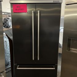 Kitchen Aid 36 Width  Steel Built In Refrigerator