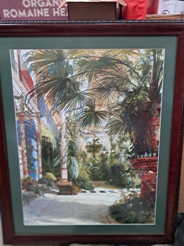 Framed Palm Court Sciene