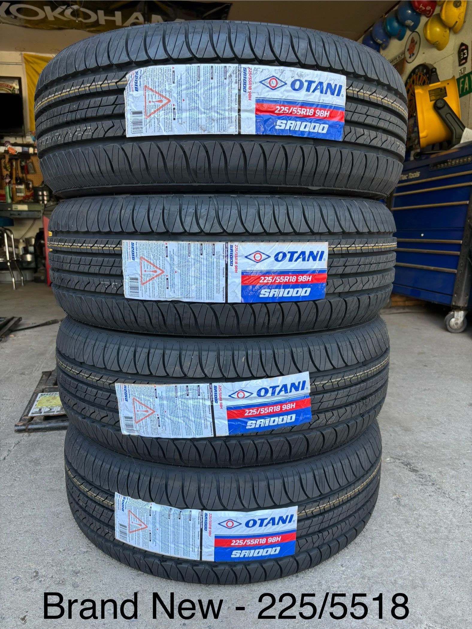 (4) - 225/55/18 Otani SA1000 All Season Tires