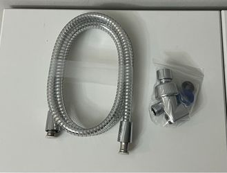 New- Handheld Showerhead Part Set Arm Mount, Hose, Teflon Tape