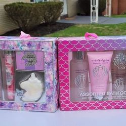 Unicorn and Mermaid Bathtime Sets