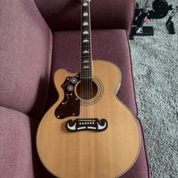 Left Handed Epiphone EJ200Sce