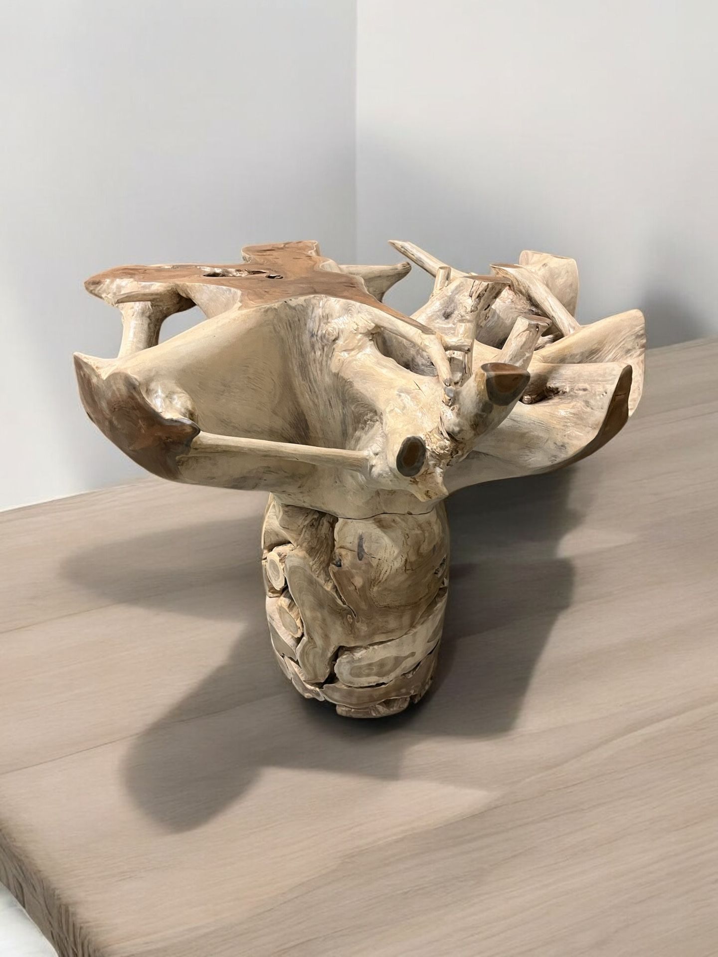 Teakroot Base For Dining Breakfast Table Pedestal
