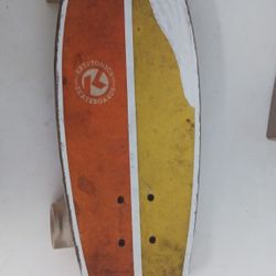 Kryptonics Mini Fat Cruiser 23" Skateboard Orange Yellow Multicolor