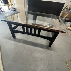 Sofa Table Glass Top 38”x38” 