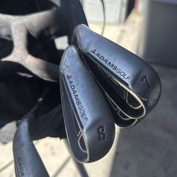 Left handed Adam’s insight golf clubs