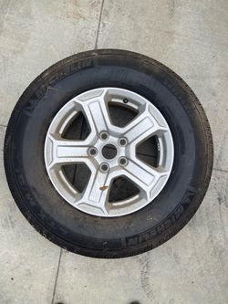 Michelin Tire on Silver Alloy Wheel