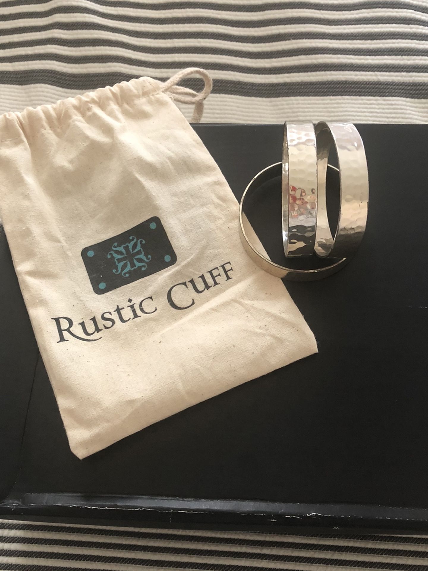 Rustic Cuff Silver Bangles