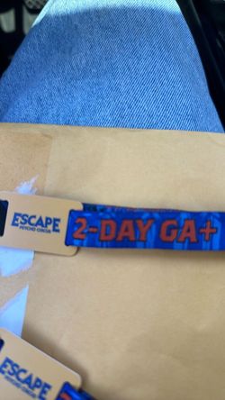 Escape GA+ 2-days or Sat only