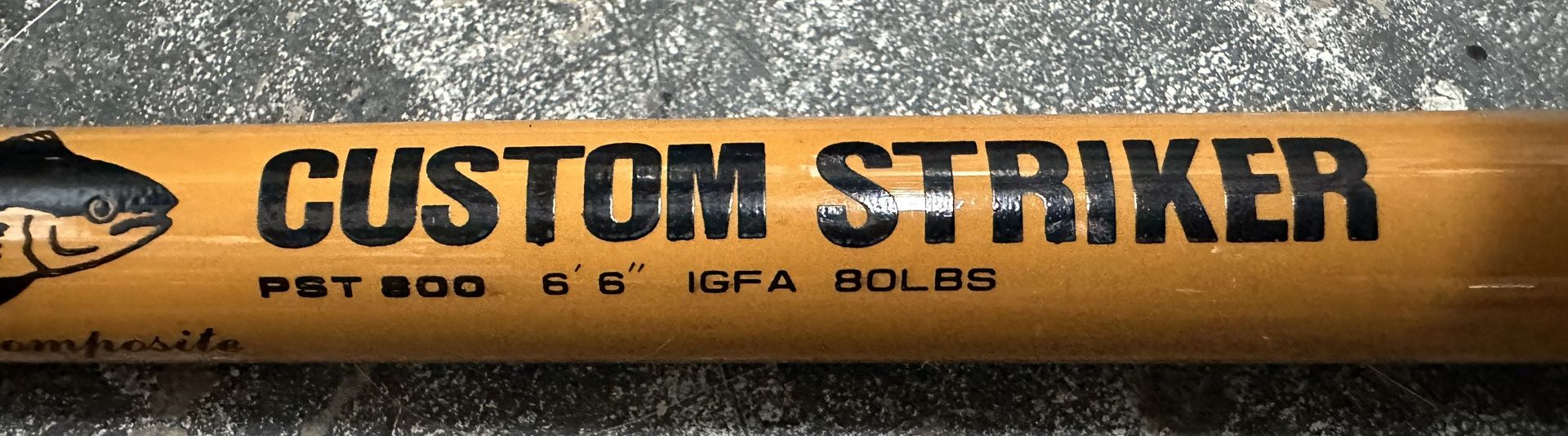 Vintage Master PST800 Custom Striker “Rock Cod Special” Conventional Rod, 80 Lbs, Used, Trolling