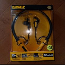 NIB DEWALT Jobsite Pro Wireless Earphones