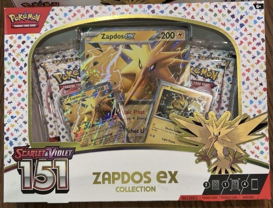 Pokemon TCG Zapdos Ex Collection