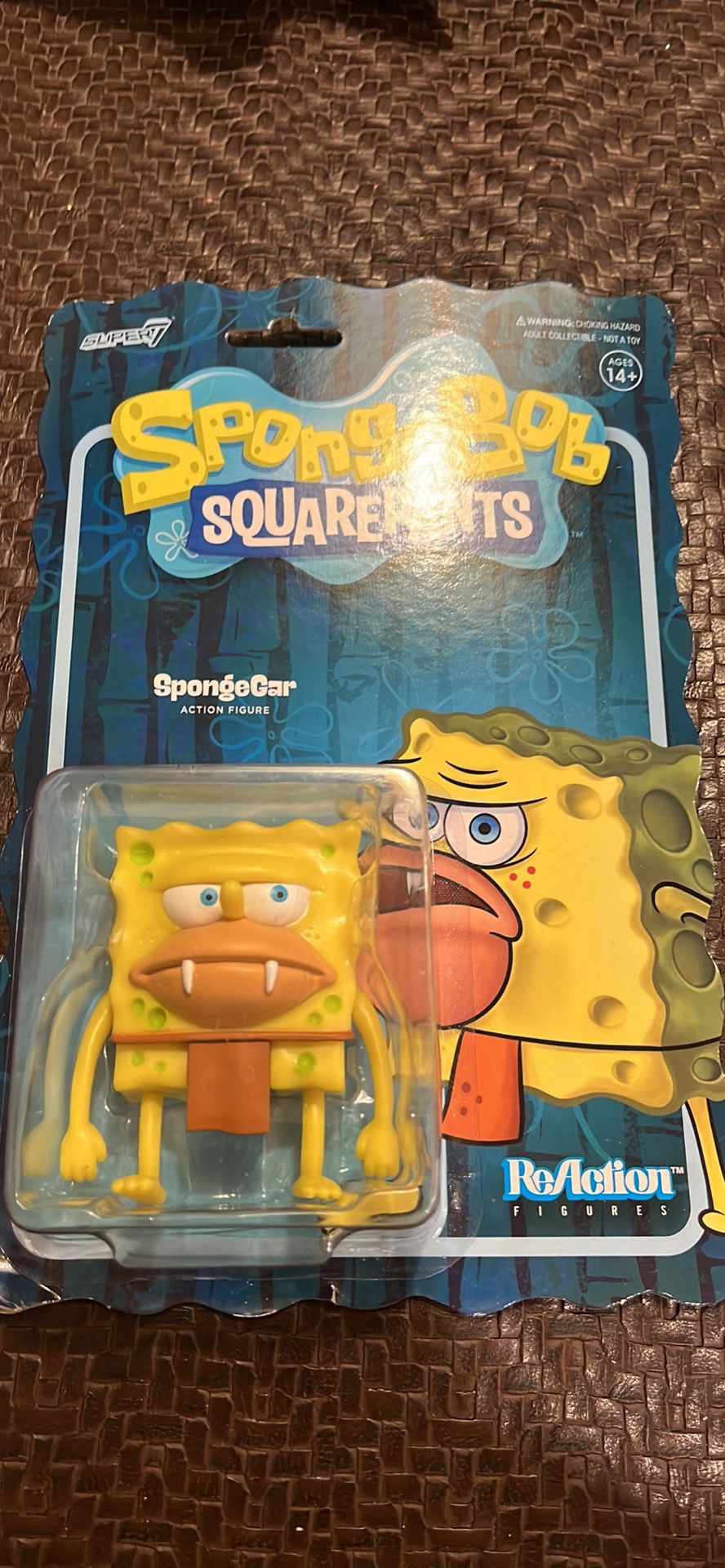 SpongeGar Spongebob Squarepants Caveman Detail ReAction Figure Super7