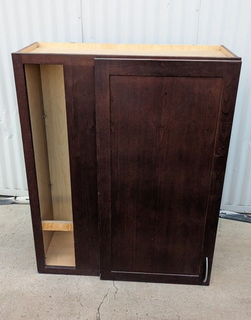 Wood Wall Cabinet For Storage Shelves