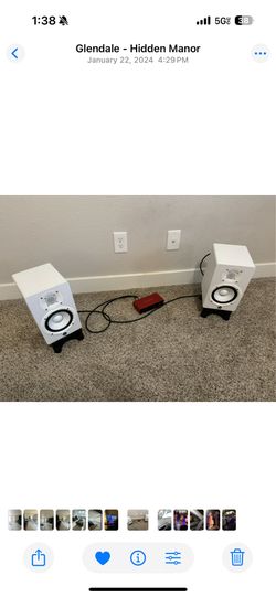 2 HS5 + Focusrite Audio interface Bundle + Monitor stands