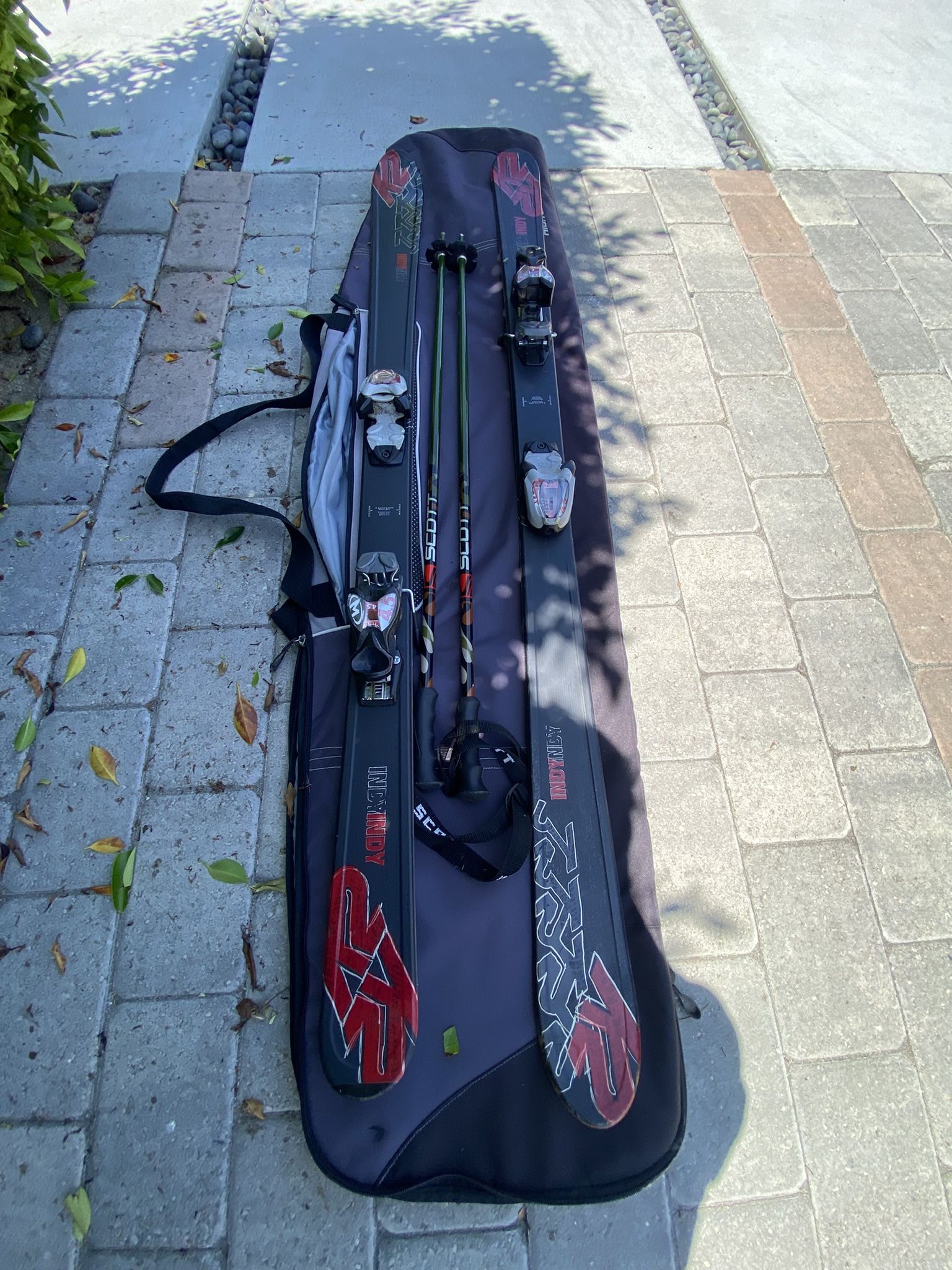 K2 Indy Skis w/ Bindings – 148cm – All-Mountain Performance ⛷️