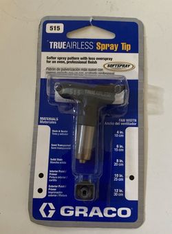 GRACO TrueAirless 515 Spray Tip, Black, Silver Bin12