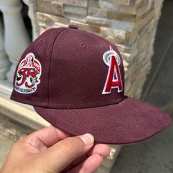 Anaheim Angels “Merlot” NewEra Fitted Hat - 35th Anniversary Patch - 7 1/8 - $65 OBO