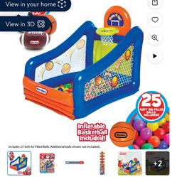 Little Tykes Blow Up Basketball Hoop