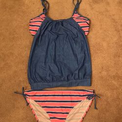 Zandy Sporty Two-Piece Tankini Swimsuit