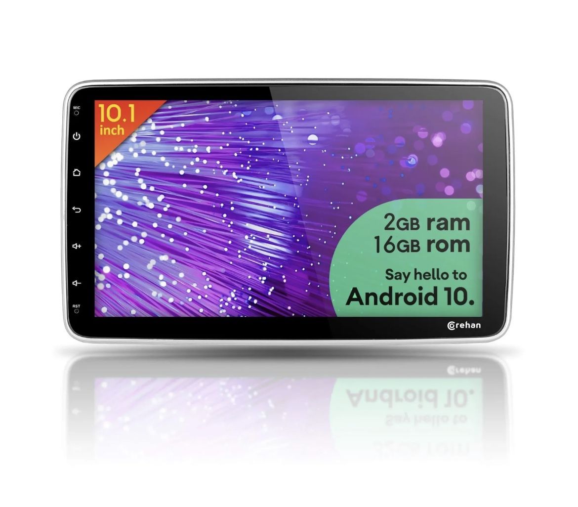 Double Din Car Stereo - COREHAN 10.1 inch Touchscreen Android 10 Car Radio with Bluetooth WiFi GPS Navigaion System (2GB Ram 16GB ROM) (CDI-CS-JD-AN-0