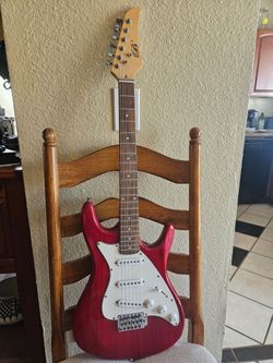 Bentley Beautiful Burgundy Wood Grain Electric Guitar