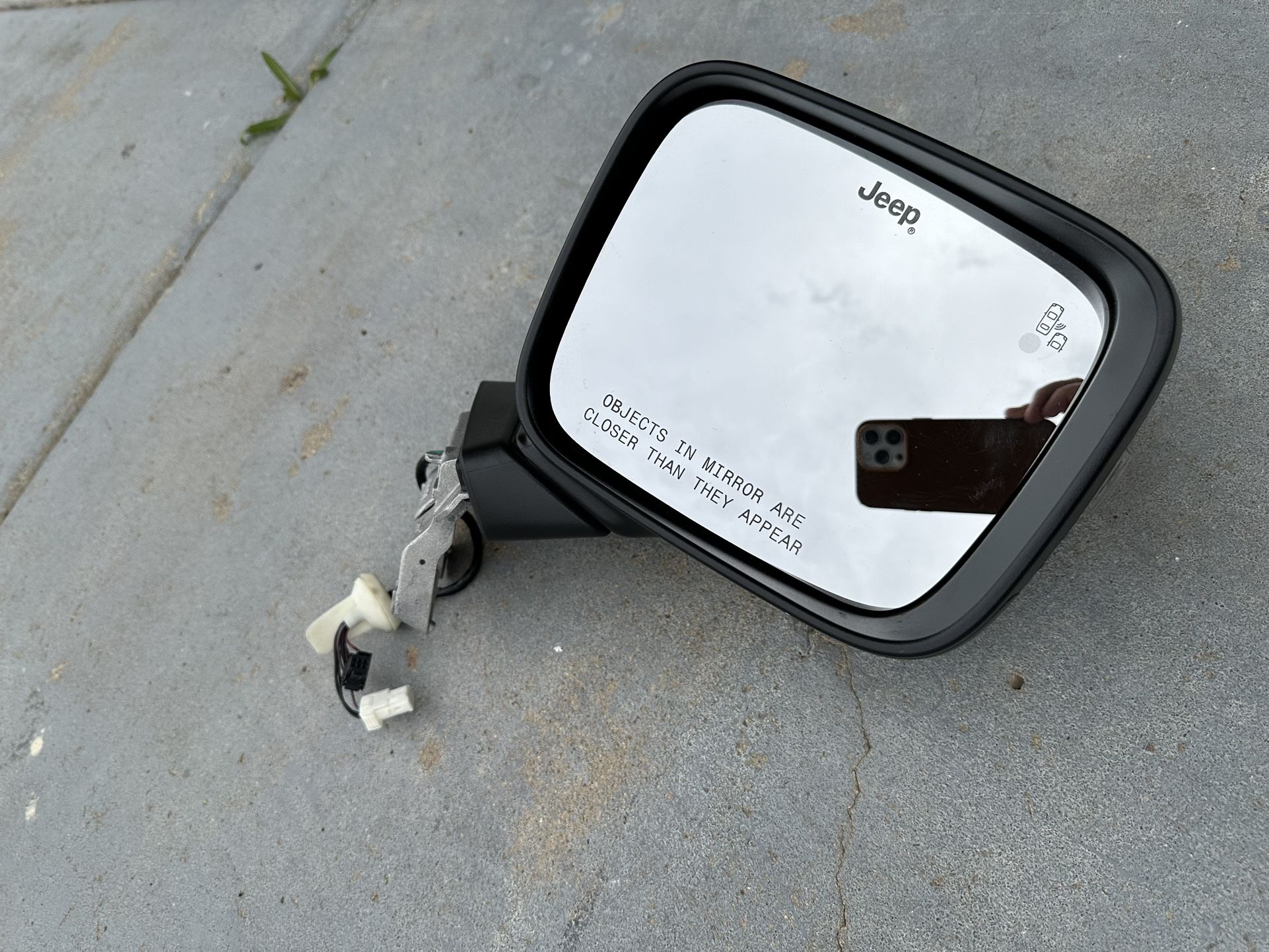 Jeep Renegade Door Mirror 2015 - 2022, OEM Original Jeep part, Blind Spot Assistance, Side Mirror, Passenger Side 