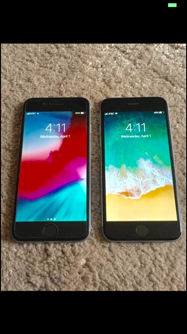 2 IPhone 6 Space Gray Color 16gb Factory Unlocked To All Carriers Including OverSeas. * 250$ For Both IPhones *