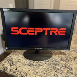 Sceptre 24" Ultra Thin 75Hz 1080p LED Monitor 2X HDMI VGA Build-in Speakers, Machine Black