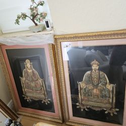 Chinese Queen and king Antique 