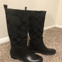 Coach Rain Boots Size 6