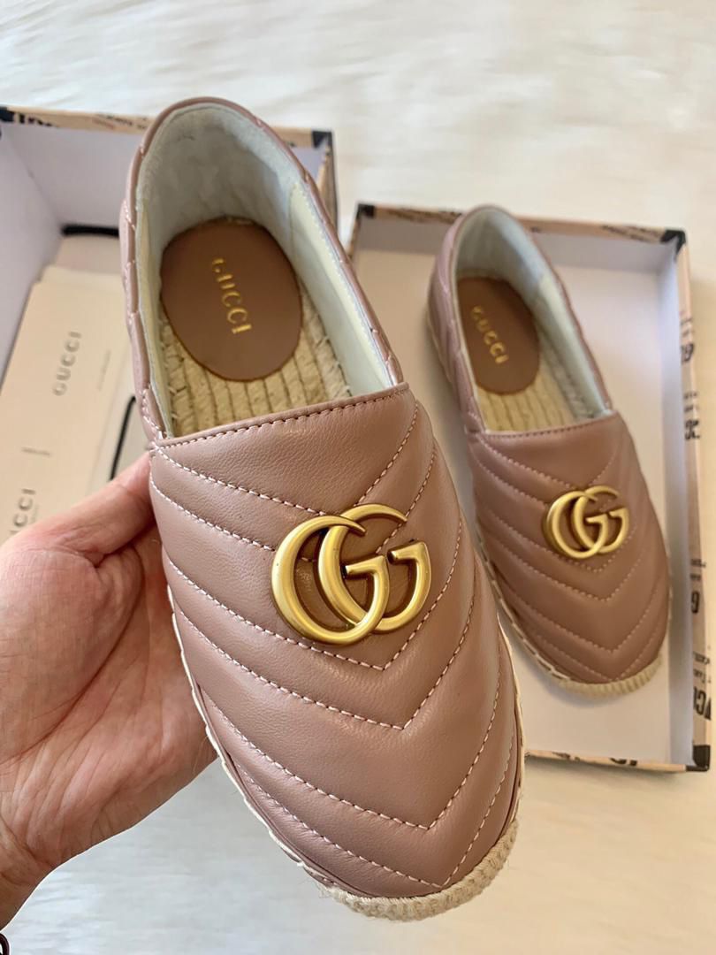 Brand new Authentic GUCCI Leather GG Espadrilles Shoes (Size: Woman's US 6,  Euro 37) for Sale in Valley Stream, NY - OfferUp