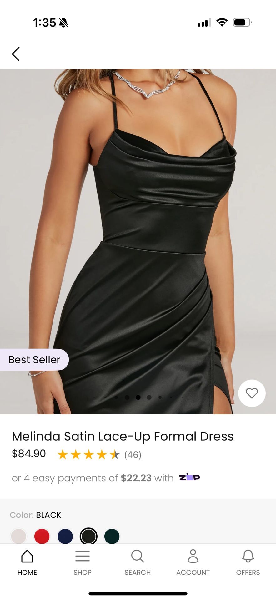 Melinda Satin Dress