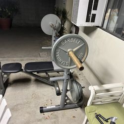 Full Weight, Bench And Rack Set