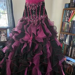 Black And Pink Dress