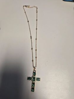 14k Overlay Cross Pendant