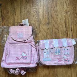Vintage Hello Kitty Purse And Backpack