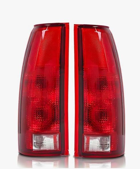 (60000J) Light Assembly Compatible With 1 Chevy GMC Silverado Sierra C/K 1 3500 Suburban Tahoe Yukon Full-Size Blazer Rear Brake Lamp